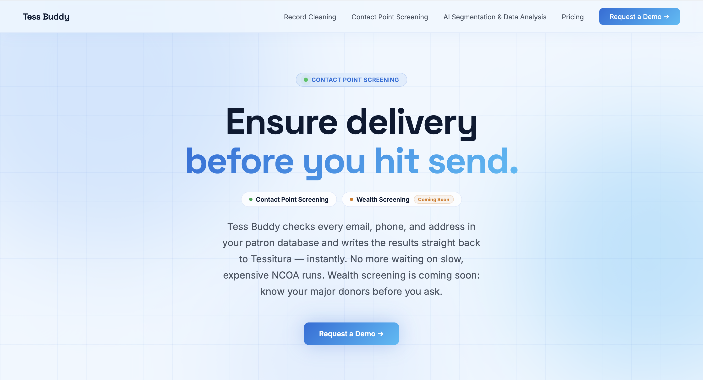 Tess Buddy website
